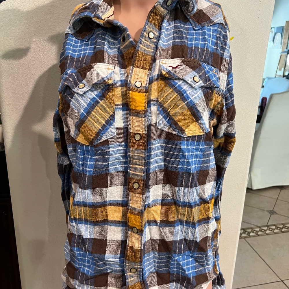 Hollister plaid long sleeve